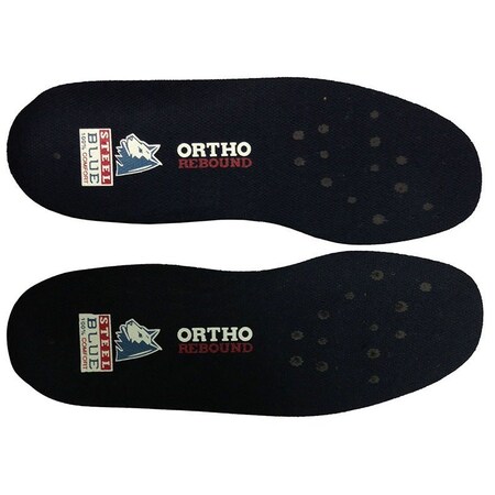 Ortho Rebound Footbed Insoles, Black, Size 12